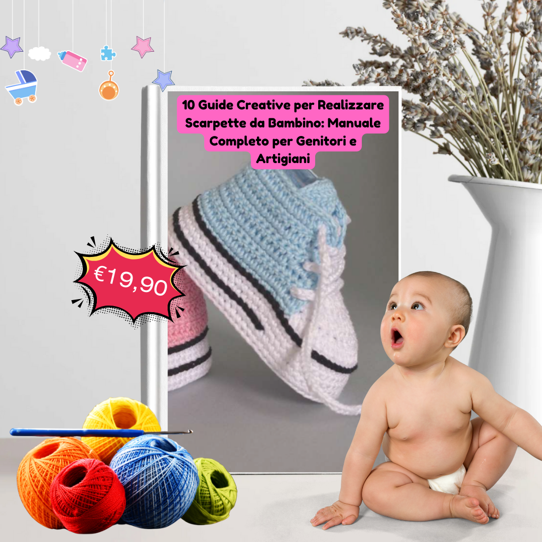 Kit 10 Guide – Scarpe per Bambini all'Uncinetto